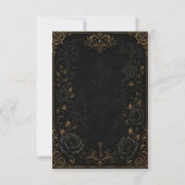 Gothic Halloween Raven RSVP Notitiekaartje (Achterkant)