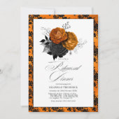 Gothic Halloween repetitie diner Kaart (Voorkant)