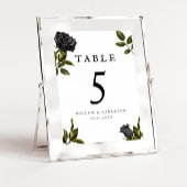 Gothic Halloween Roos Wedding Kaart