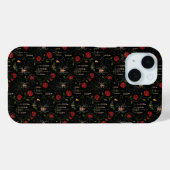 Gothic Halloween Rozen & Spider Case-Mate iPhone Case (Achterkant (horizontaal))