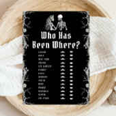 Gothic Halloween Skeleton Wie is waar het spel Kaart
