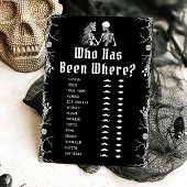 Gothic Halloween Skeleton Wie is waar het spel Kaart