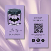 Gothic Halloween Skincare QR-code scanbaar Visitekaartje