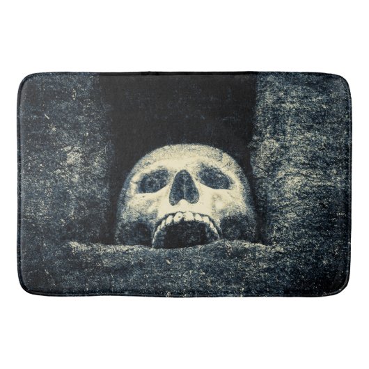 Gothic Halloween Skull Badmat (Voorkant)
