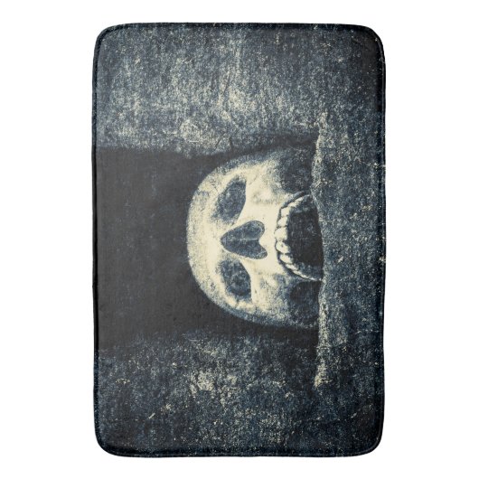 Gothic Halloween Skull Badmat (Voorkant Verticaal)