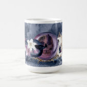 Gothic Halloween Skull & Raven Koffiemok (Center)