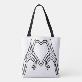 Gothic Halloween Skull Tote Bag (Achterkant)
