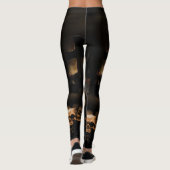 Gothic Halloween Skulls Cemetery Leggings (Achterkant)