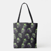 Gothic Halloween Skulls Spooky Season Tote Bag (Achterkant)