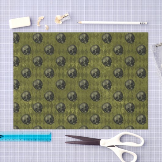 Gothic Halloween Skulls Tissuepapier (Craft)