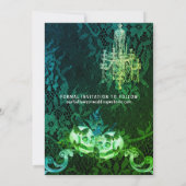 Gothic Halloween Skulls Wedding Save The Date (Achterkant)