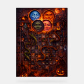 Gothic Halloween snakes and ladders mystical wall Acryl Bord (Voorkant)
