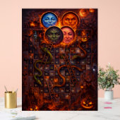 Gothic Halloween snakes and ladders mystical wall Acryl Bord (Huwelijk)