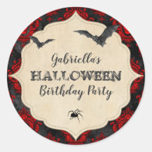  Gothic Halloween Spider Birthday