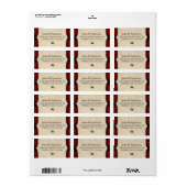  Gothic Halloween Spider Return-adres Etiket (Full Sheet)