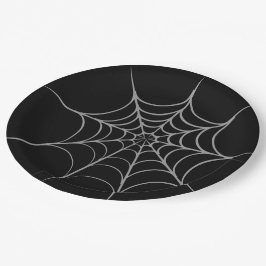 Gothic Halloween Spider Web Paper Borden Papieren Bordje (Gekanteld)