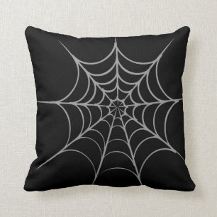 Gothic Halloween Spider Web Pillow Kussen