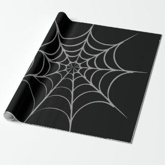 Gothic Halloween Spider Web Wrapping Paper Cadeaupapier