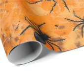 Gothic Halloween Spinnen Griezelig Eng Cadeaupapier (Rol Hoek)