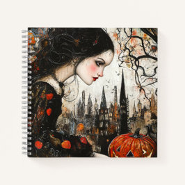 Gothic Halloween Spiral Notitieboek