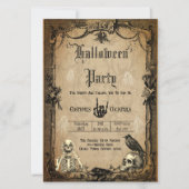  Gothic Halloween Spooky Custom Invitation Kaart (Voorkant)
