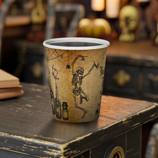  Gothic Halloween Spooky Custom Papieren Bekers