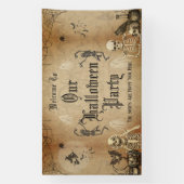  Gothic Halloween Spooky Custom Party Spandoek (Verticaal)