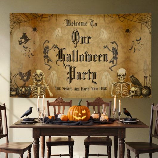  Gothic Halloween Spooky Custom Party Spandoek