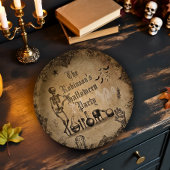 Gothic Halloween Spooky Dark Macabre Custom Papieren Bordje