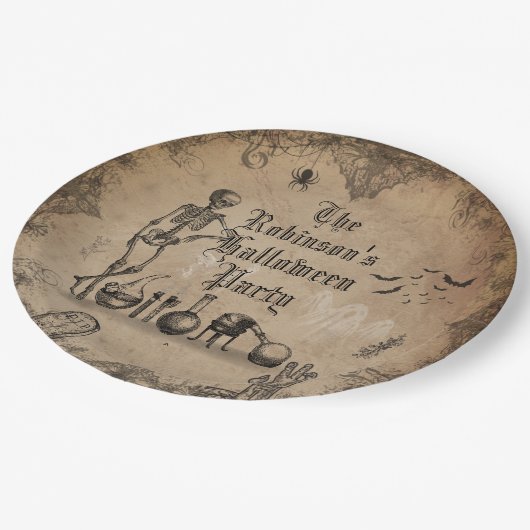 Gothic Halloween Spooky Dark Macabre Custom Papieren Bordje (Gekanteld)