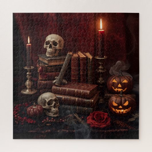 Gothic Halloween Still-Life Puzzle  Legpuzzel (Verticaal)