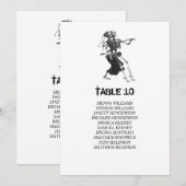 Gothic halloween Tafelnummer Stoelenplattegrond (Voorkant / Achterkant)