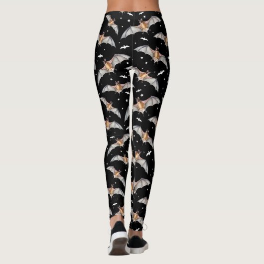 Gothic Halloween Vampire Bats Gothic Creepy Cute Leggings (Achterkant)