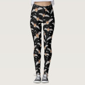 Gothic Halloween Vampire Bats Gothic Creepy Cute Leggings (Voorkant)