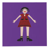 Gothic Halloween Vampire Lady Custom Kubus (Voorkant)
