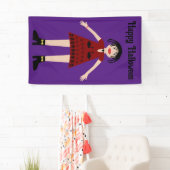 Gothic Halloween Vampire Lady Custom Spandoek (Insitu)
