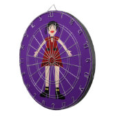 Gothic Halloween Vampire Lady Dartbord (Voorkant Rechts)
