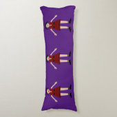 Gothic Halloween Vampire Lady Double Sided Lichaamskussen (Voorkant Verticaal)