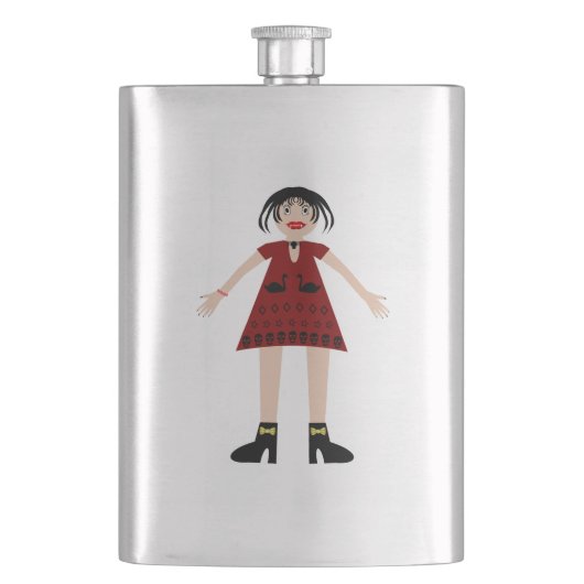 Gothic Halloween Vampire Lady Flacon (Voorkant)