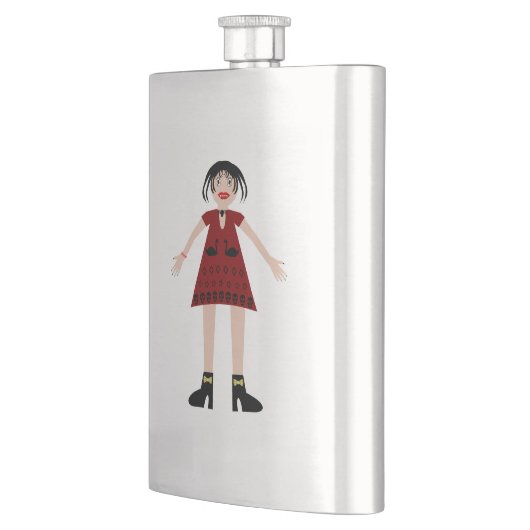 Gothic Halloween Vampire Lady Flacon (Links)