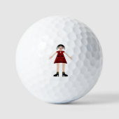 Gothic Halloween Vampire Lady Golfballen (Voorkant)