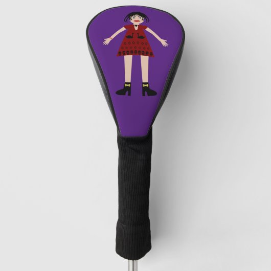 Gothic Halloween Vampire Lady Golfheadcover (Voorkant)