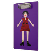 Gothic Halloween Vampire Lady Klembord (Links)
