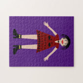 Gothic Halloween Vampire Lady Legpuzzel (Horizontaal)