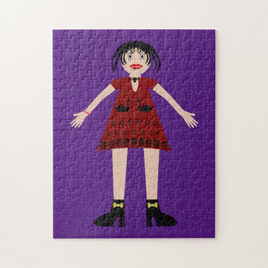 Gothic Halloween Vampire Lady Legpuzzel (Verticaal)
