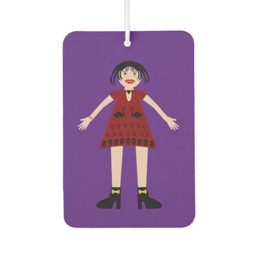 Gothic Halloween Vampire Lady Luchtverfrisser (Voorkant)