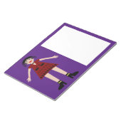Gothic Halloween Vampire Lady Notitieblok (Schuin)