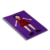 Gothic Halloween Vampire Lady Notitieboek (Rechterzijde)