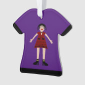 Gothic Halloween Vampire Lady Ornament (voorkant)