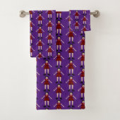 Gothic Halloween Vampire Lady Patterned Bad Handdoek (Insitu)